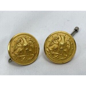 Waterbury Button Co. Conn US Navy Eagle Anchor Button Set of 2